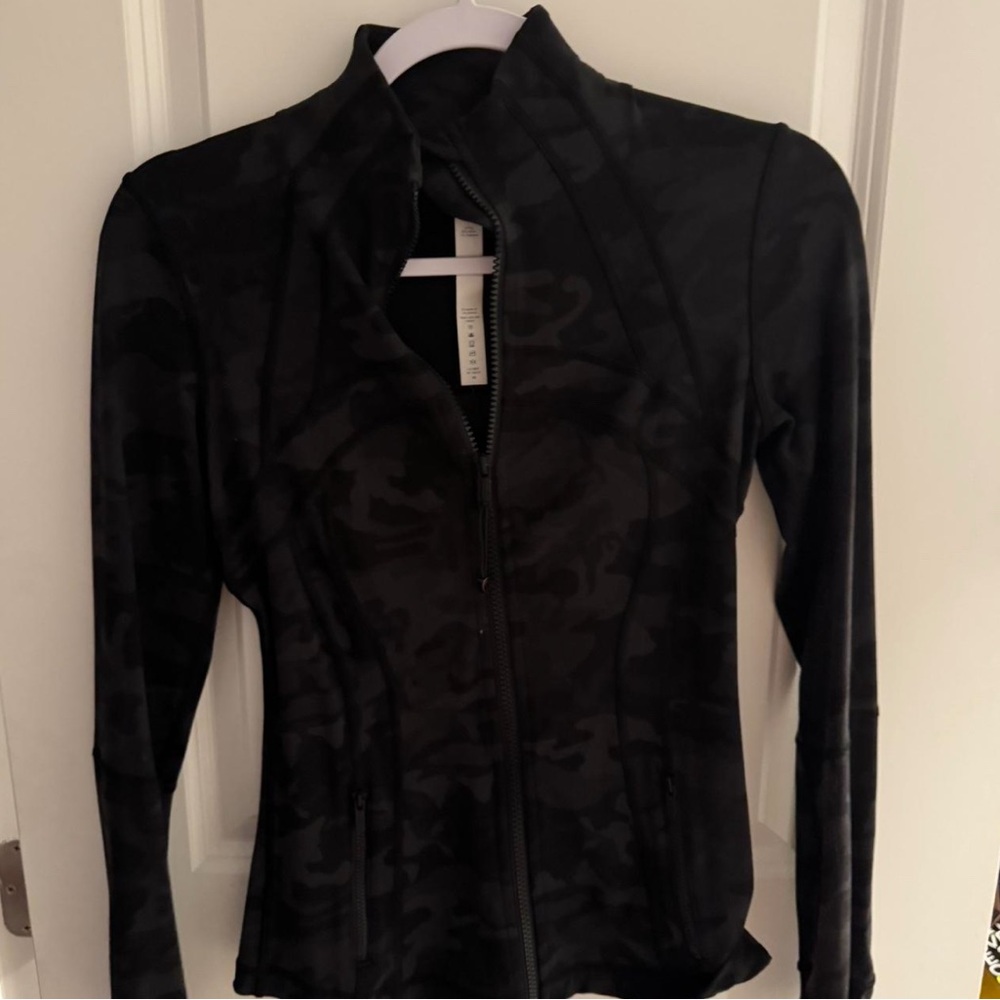 Lululemon Athletica Black Camouflage Jacket